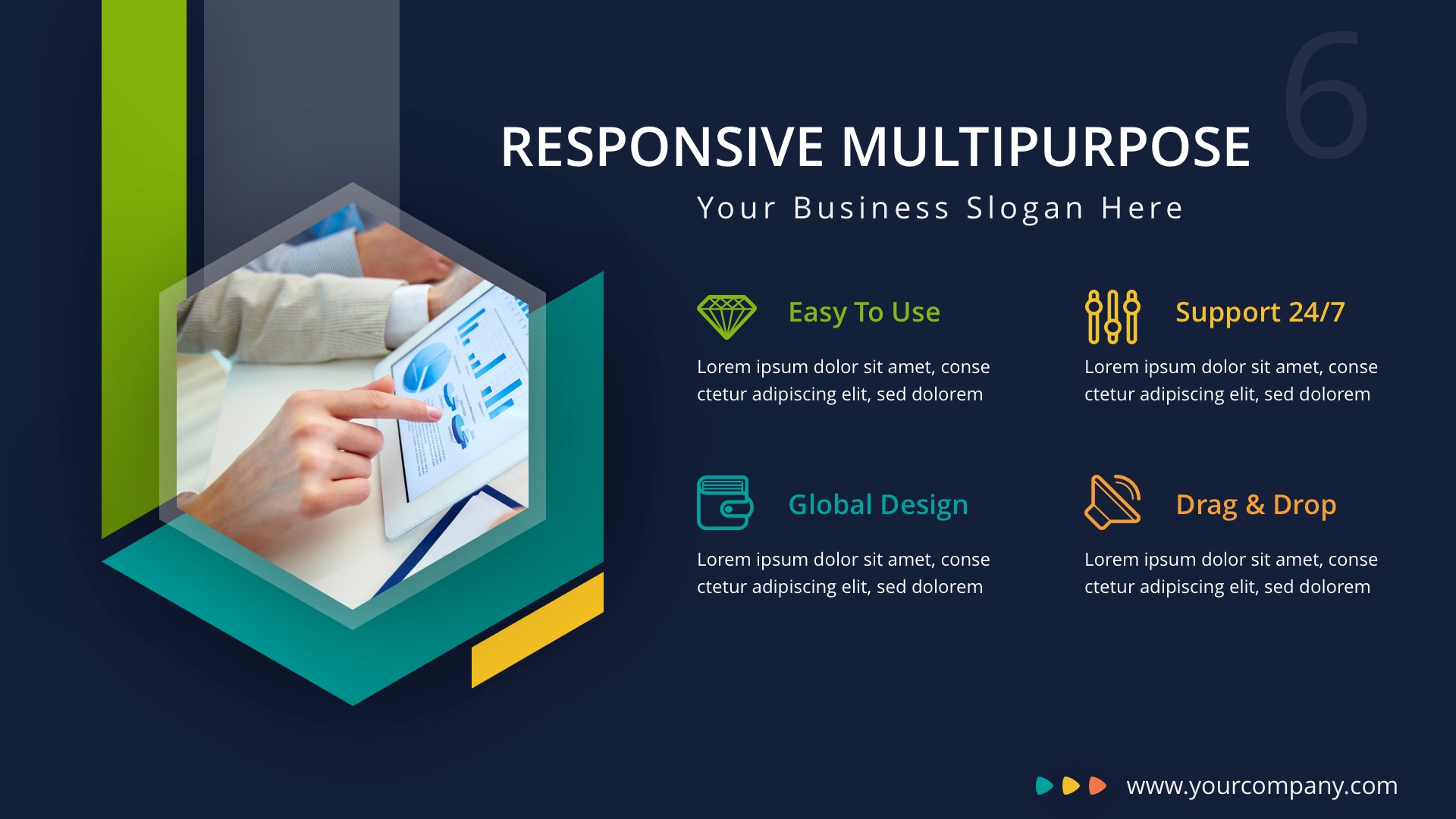 Responsive Multipurpose Powerpoint Template Presentation Templates